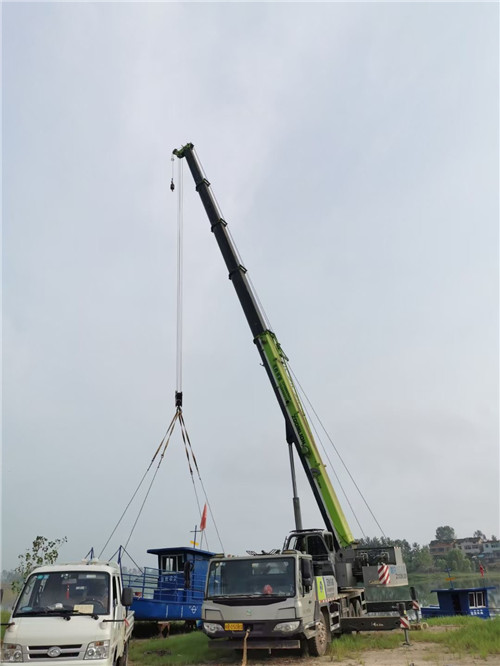 荆门市桥梁建设吊装案例